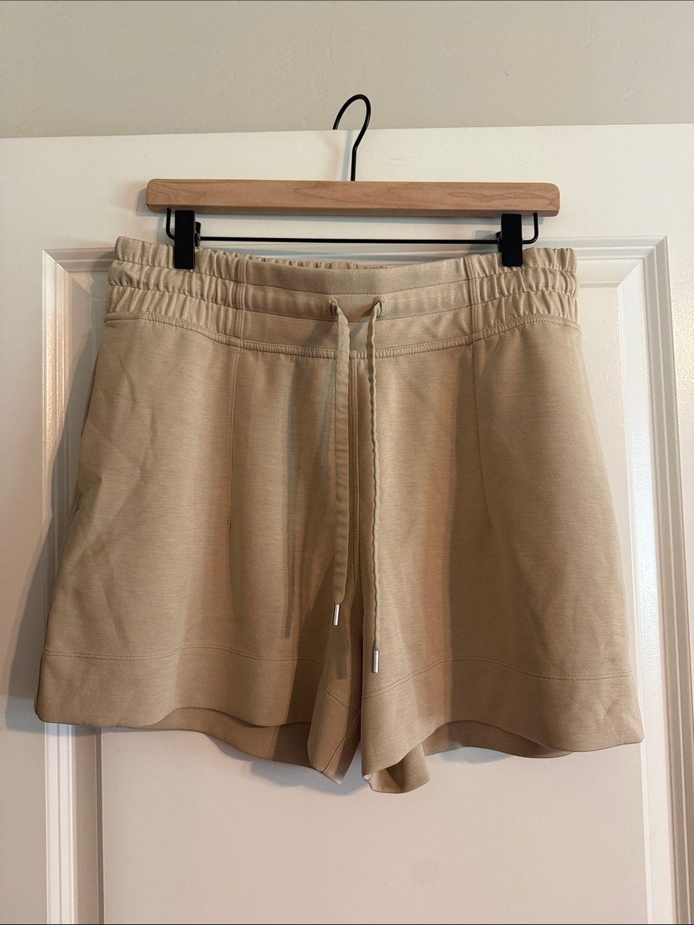 Lululemon Tan Drawstring Lounge Shorts